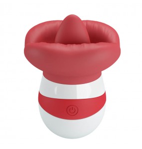 Pretty Love - Mina Powerful Licking Vibrating Massager (Chargeable - Red)
